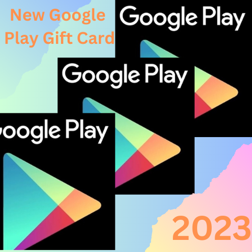 New Google play gift card-2023