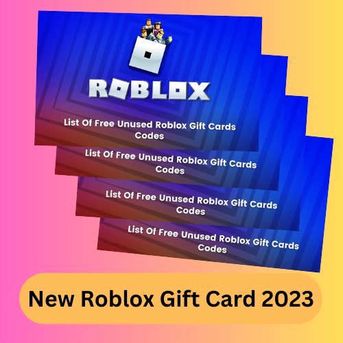 Get New Roblox Gift card-2023